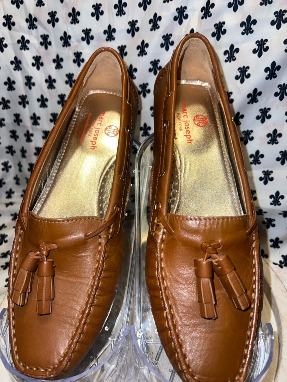 Marc Joseph Tan Leather Tassel Loafers